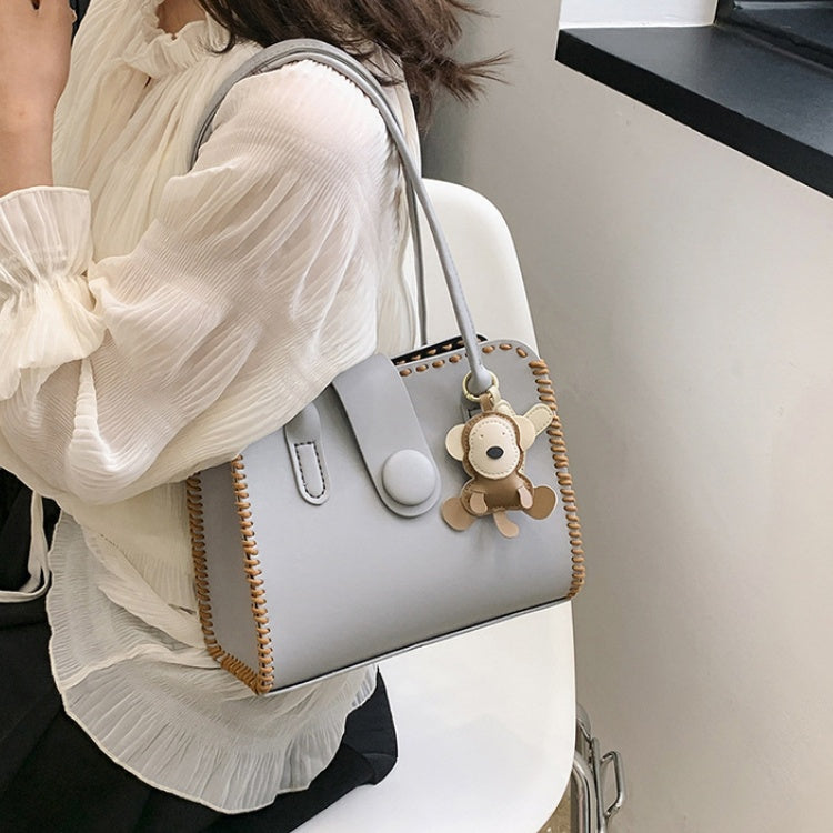 DIY PU Leather Handbag Kit for Beginners – Pre-Cut Sewing Craft Set with Video Tutorial, Elegant Crossbody Shoulder & Handheld Bag DIY Kit