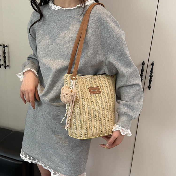 DIY PU Leather Handbag Kit for Beginners – Handmade Shoulder Tote Sewing Kit with Video Tutorial & Complete Materials