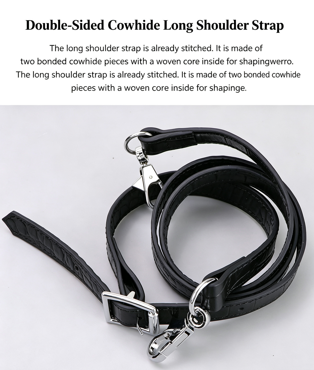 DIY Women's Leather Handbag Kit – Full-Grain Leather Crossbody & Shoulder Bag Making Kit