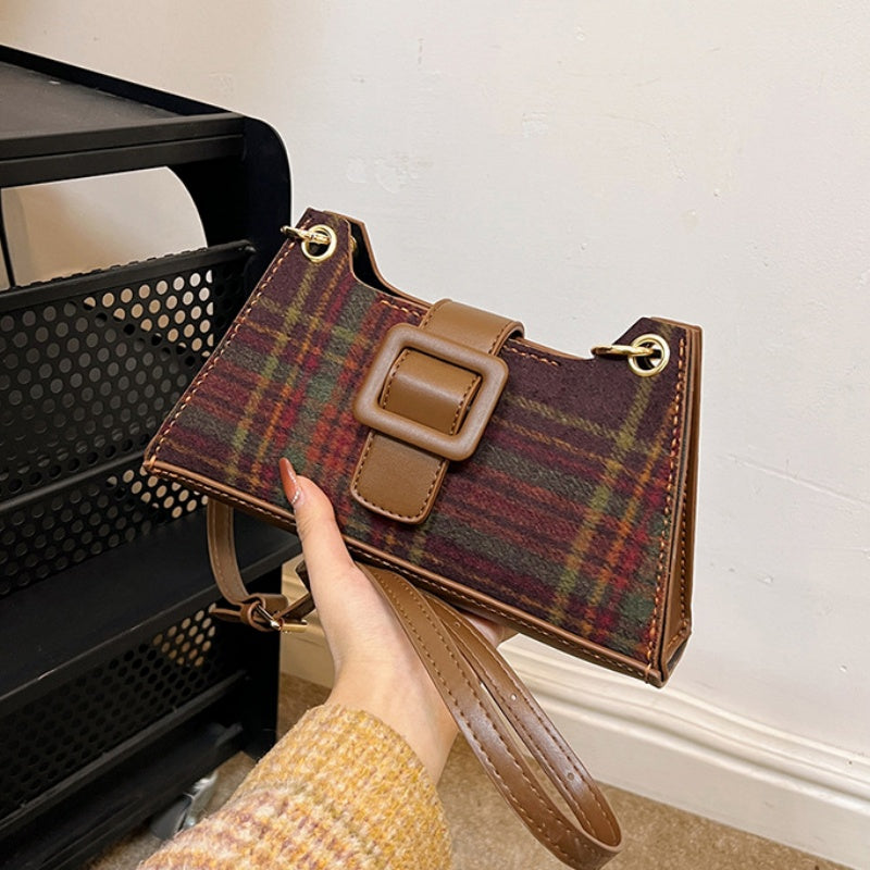 DIY PU Leather & Wool Felt Tote Bag Kit for Beginners – Pre-Cut Sewing Handbag Kit with Video Tutorial, Crossbody Shoulder Bag Craft Set