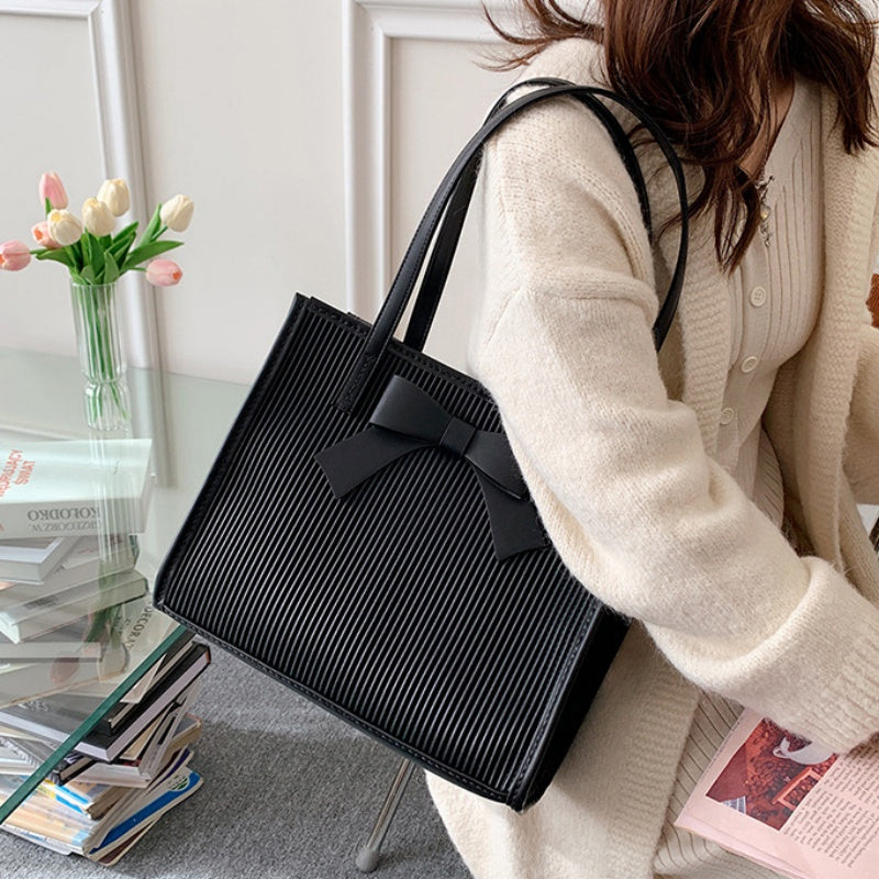 DIY Handmade PU Leather Tote Bag Kit – Beginner-Friendly Sewing Set with Pre-Cut Materials &amp; Step-by-Step Video Tutorial | Shoulder &amp; Hand Carry Large Capacity Bag