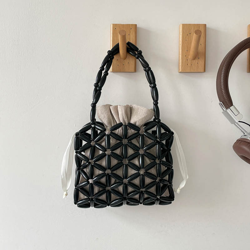 DIY Wooden Beaded Handbag Kit | Beginner-Friendly Handmade Shoulder Bag Craft Set with Video Tutorial