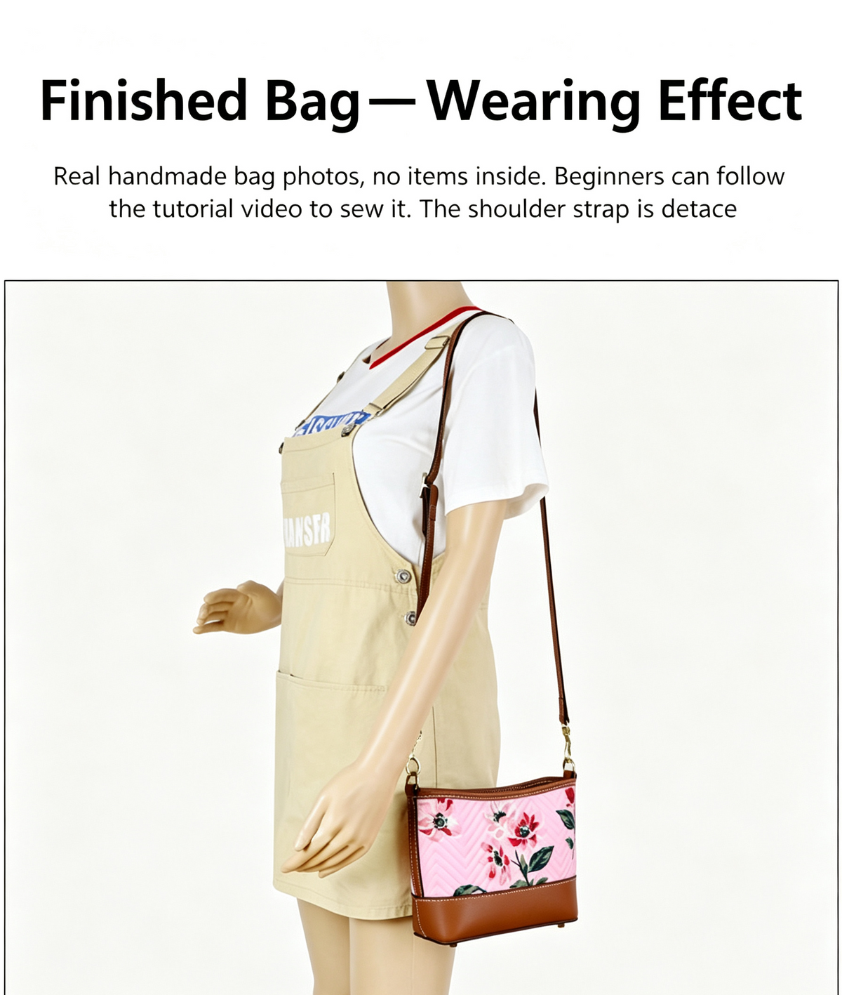 DIY Leather Crossbody Bag Kit – Beginner Top-Grain Cowhide Bag Making Kit