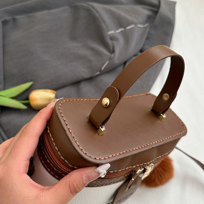 DIY PU Leather Mini Tote Bag Kit – Handmade Crossbody & Shoulder Handbag Craft Kit for Beginners with Video Tutorial