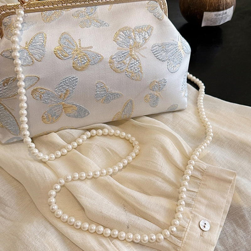 DIY Embroidered Crossbody Bag Kit for Beginners – Handmade Shoulder Handbag Sewing Kit with Pre-Cut Materials & Video Tutorial