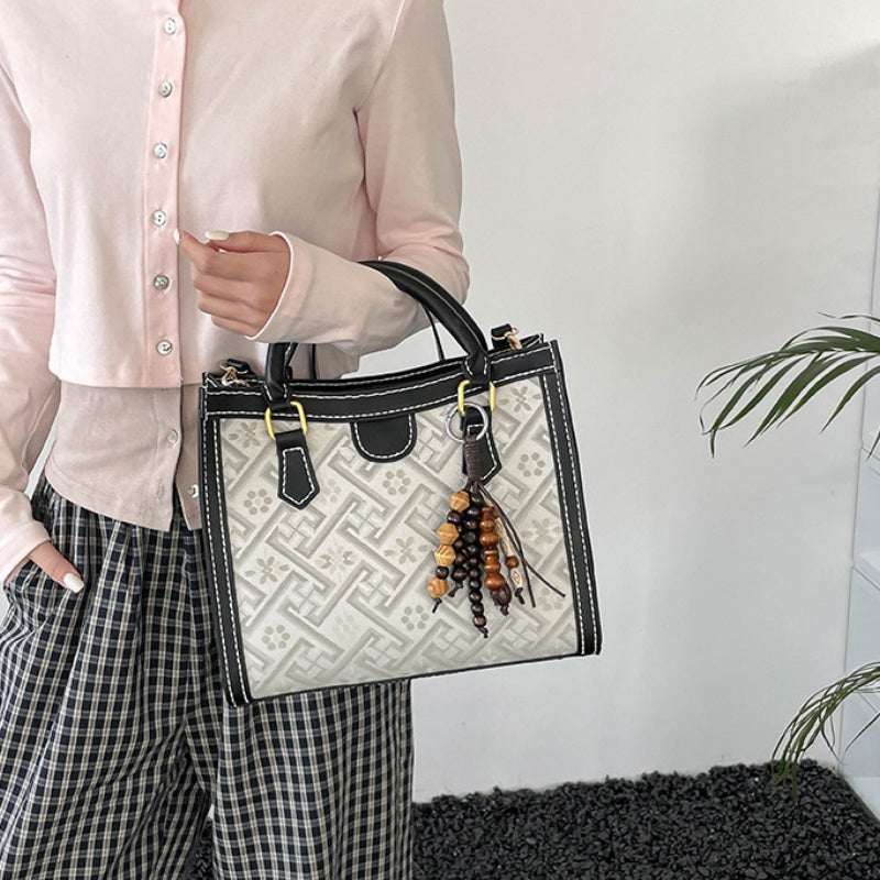 DIY PU Leather Handbag Kit with Shoulder Strap | Beginner Friendly Handmade Tote Bag Craft Set with Video Tutorial