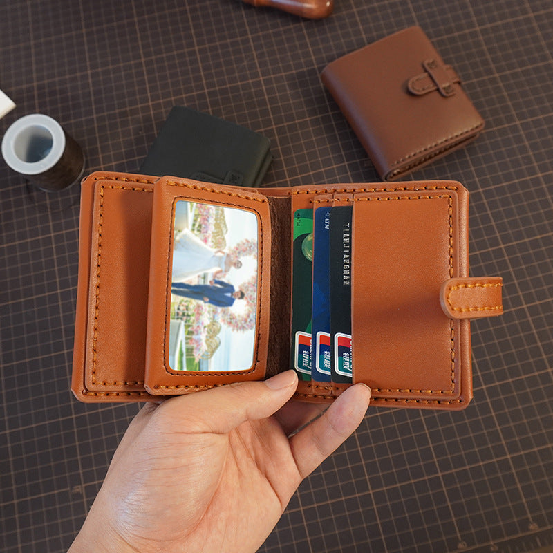 DIY Leather Wallet Kit for Beginners – Handmade Cowhide Bi-Fold & Tri-Fold Wallet Sewing Kit with Pre-Cut Leather and Video Tutorial