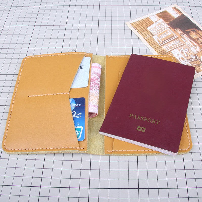 DIY Genuine Leather Passport Wallet Kit – Handmade Multifunction Travel Wallet Craft Kit for Beginners with Video Tutorial