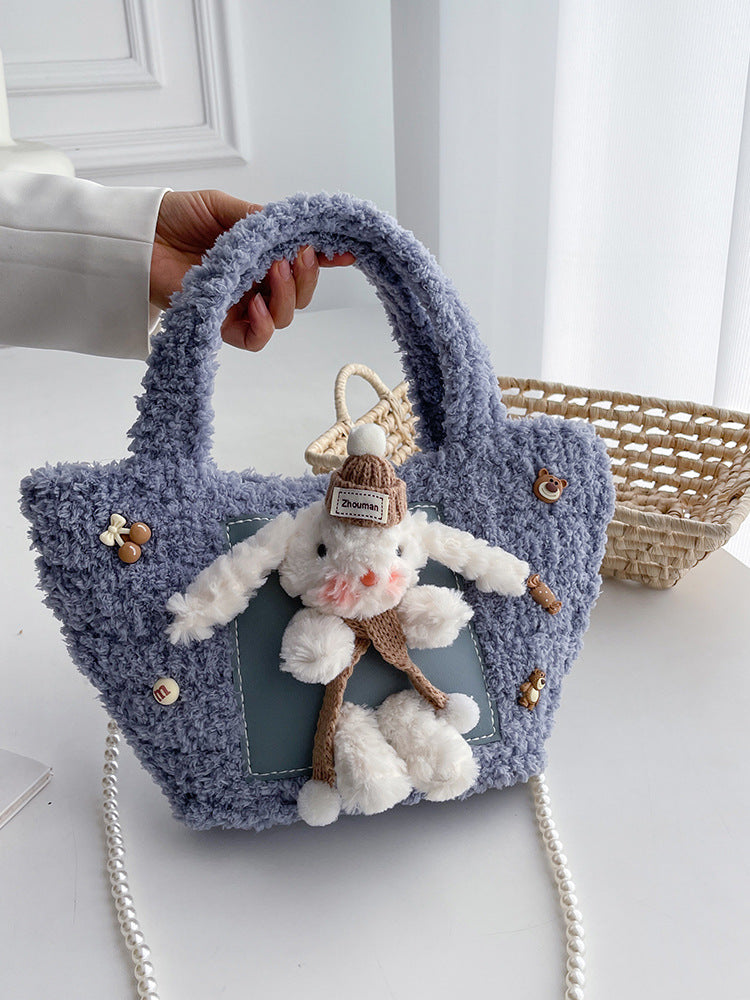 DIY Plush Woven Shoulder Bag Kit for Beginners | Handmade Crossbody Tote Bag Craft Set with Video Tutorial