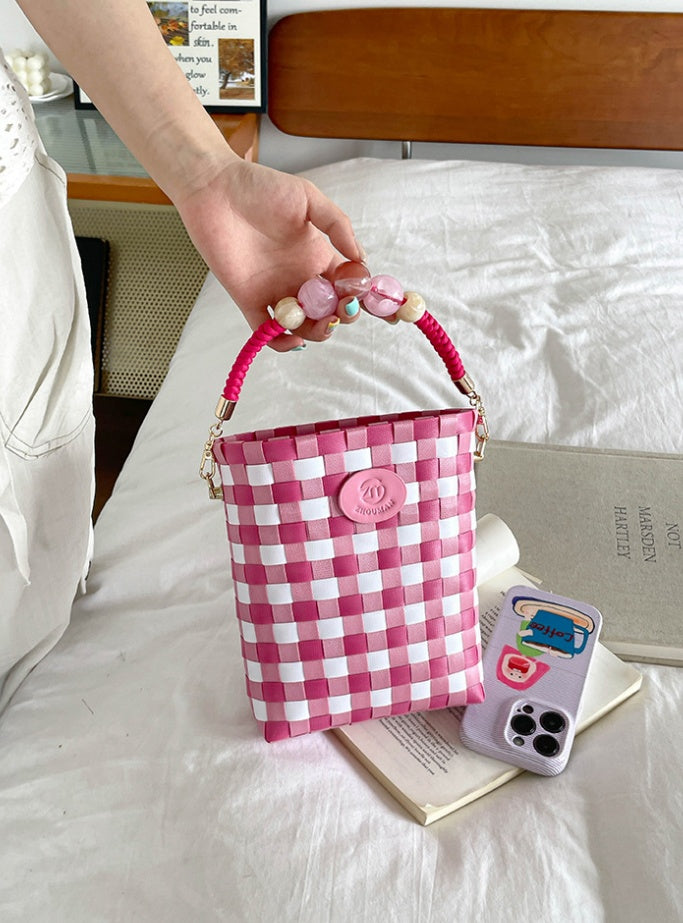 DIY Woven Handbag Kit | Beginner-Friendly PP Shoulder Bag Craft Set with Video Tutorial