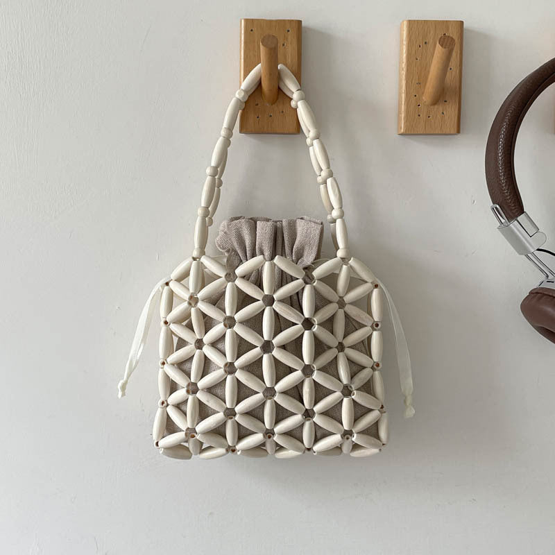 DIY Wooden Beaded Handbag Kit | Beginner-Friendly Handmade Shoulder Bag Craft Set with Video Tutorial