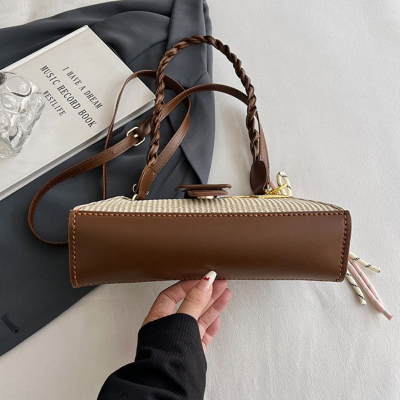 DIY Handmade PU Leather Shoulder Bag Kit – Beginner-Friendly Craft Set with Pre-Cut Materials & Step-by-Step Video Tutorial | Crossbody & Hand Carry Bag