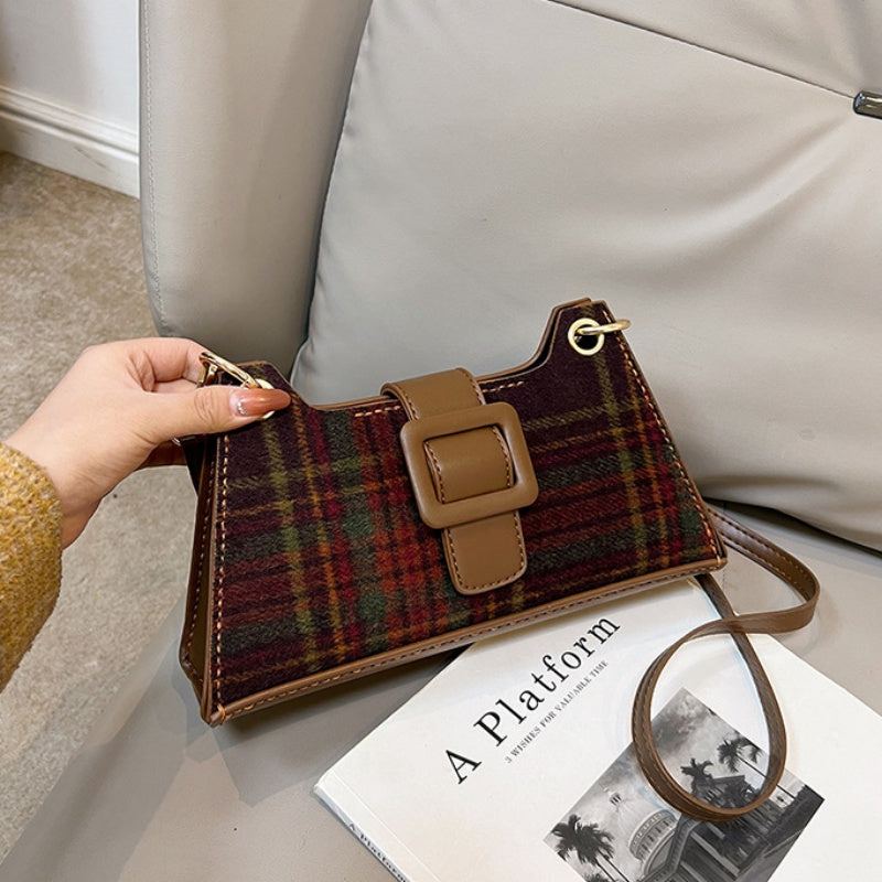 DIY PU Leather & Wool Felt Tote Bag Kit for Beginners – Pre-Cut Sewing Handbag Kit with Video Tutorial, Crossbody Shoulder Bag Craft Set