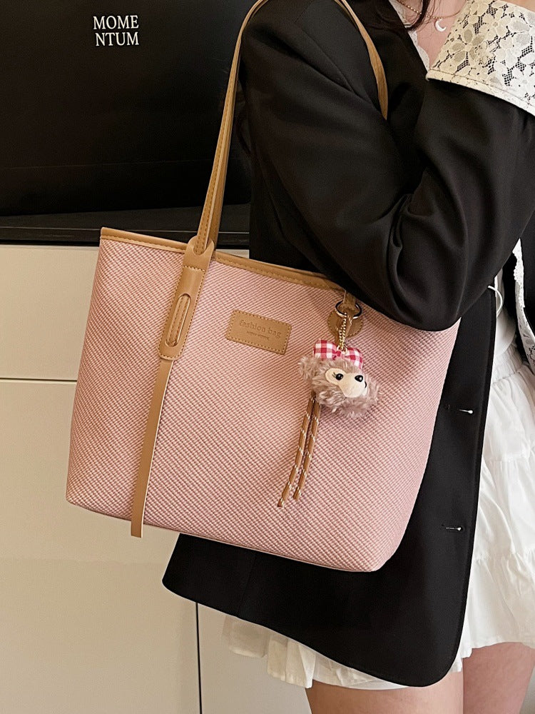 DIY Large PU Leather Tote Bag Kit for Beginners | Handmade Shoulder Handbag Sewing Kit with Video Tutorial
