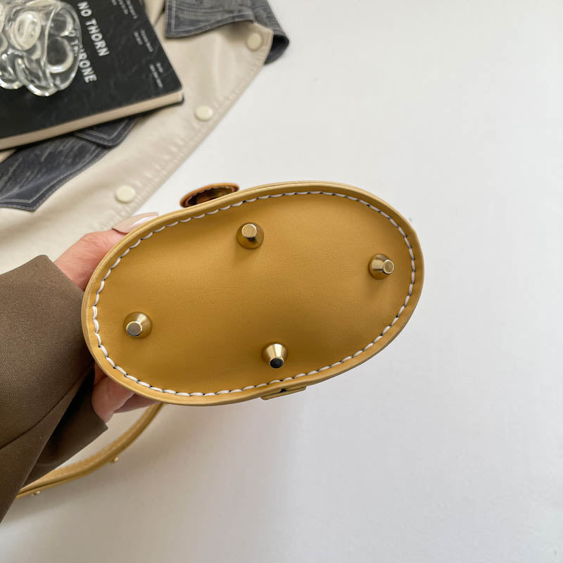 DIY Leather Crossbody Bag Kit for Beginners – Handmade Shoulder Bag Sewing Craft Kit with Pre-Cut PU Leather Pieces & Video Tutorial