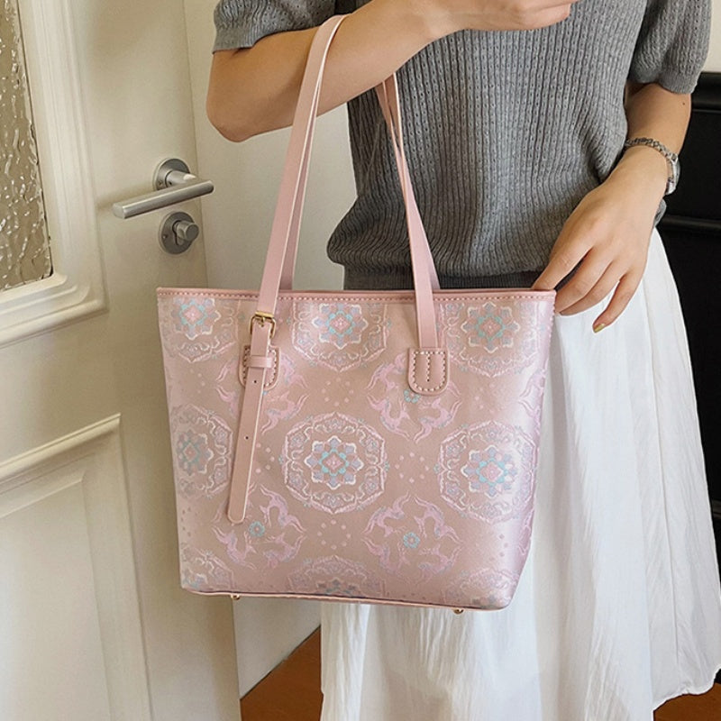 DIY PU Tote Bag Kit – Handmade Large Shoulder Handbag Craft Set for Beginners with Video Tutorial