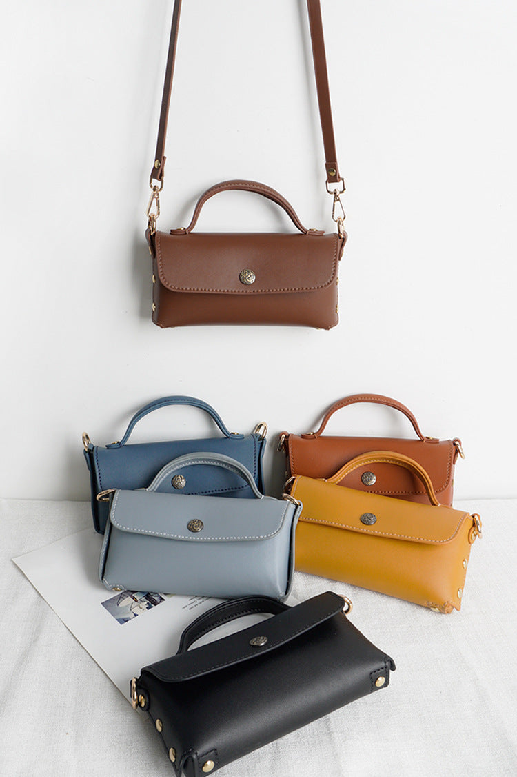 DIY PU Leather Handbag Kit | Beginner-Friendly Crossbody & Handheld Craft Set with Video Tutorial