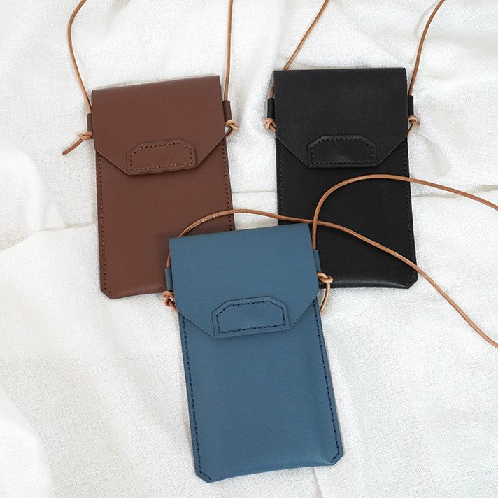 DIY Genuine Leather Phone Bag Kit – Handmade Crossbody Phone Pouch Sewing Kit for Beginners with Video Tutorial