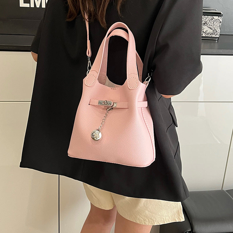 DIY PU Leather Tote Bag Kit for Beginners – Handmade Crossbody Handbag Sewing Kit with Pre-Cut Materials & Video Tutorial
