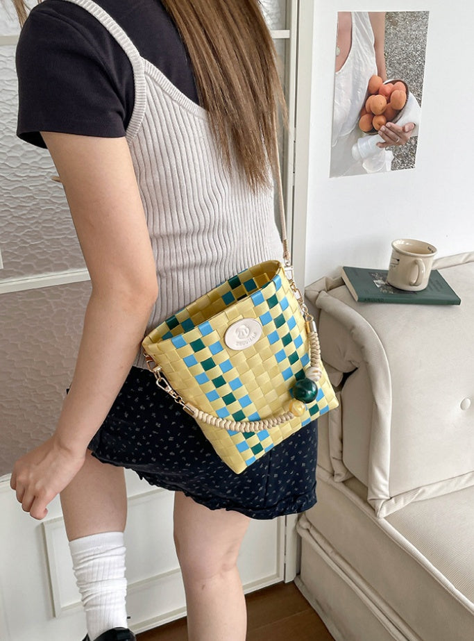 DIY Woven Handbag Kit | Beginner-Friendly PP Shoulder Bag Craft Set with Video Tutorial