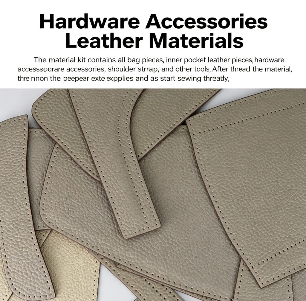 DIY Men's Leather Sling Bag Kit – Full-Grain Leather Crossbody Bag Making Kit