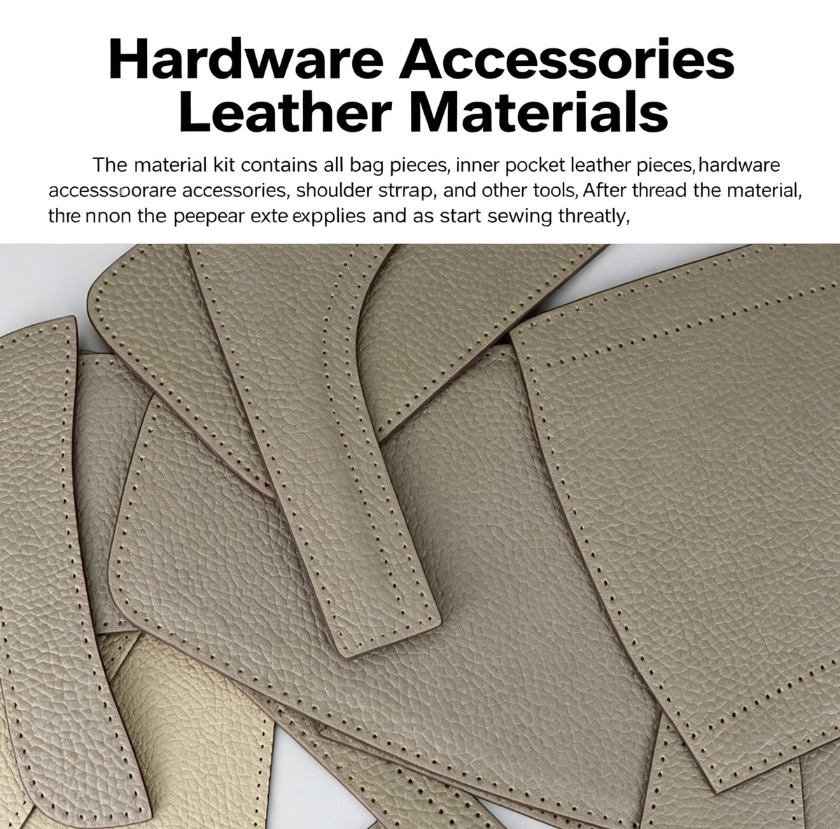 DIY Men's Leather Sling Bag Kit – Full-Grain Leather Crossbody Bag Making Kit