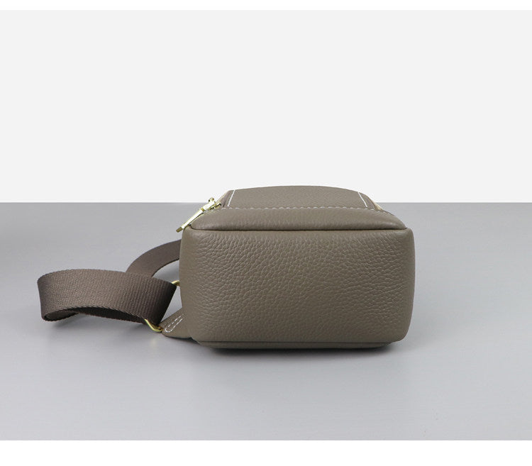 DIY Men's Leather Sling Bag Kit – Full-Grain Leather Crossbody Bag Making Kit