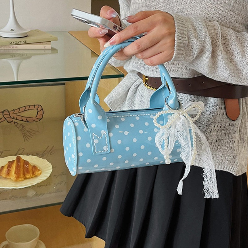 DIY Polka Dot PU Leather Handbag Kit | Beginner-Friendly Mini Tote & Crossbody Purse Craft Set with Video Tutorial