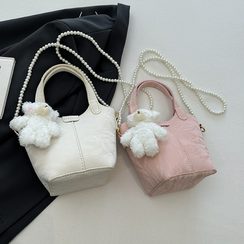 DIY PU Leather Crossbody Handbag Kit for Beginners – Handmade Purse Sewing Set with Video Tutorial, Shoulder Tote Craft Gift