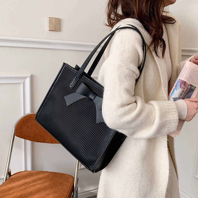 DIY Handmade PU Leather Tote Bag Kit – Beginner-Friendly Sewing Set with Pre-Cut Materials &amp; Step-by-Step Video Tutorial | Shoulder &amp; Hand Carry Large Capacity Bag