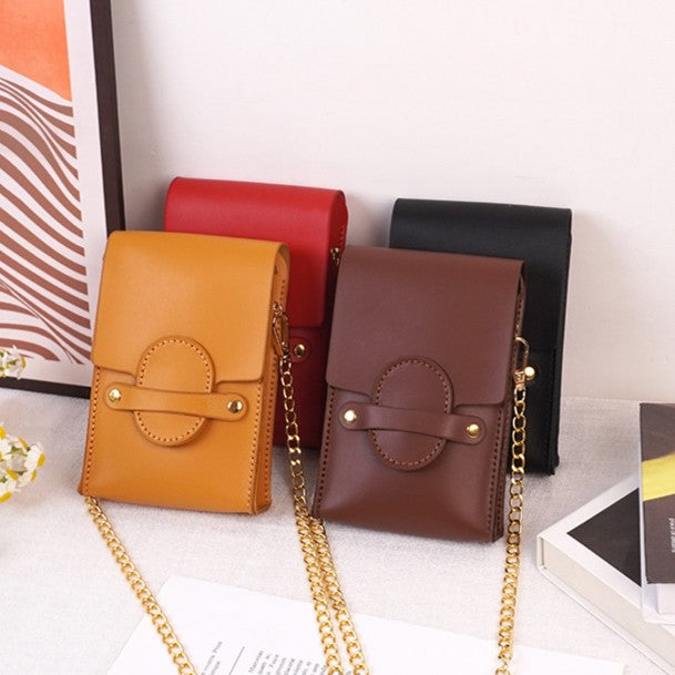DIY Genuine Leather Coin Purse Kit for Beginners – Handmade Phone Pouch & Small Wallet Sewing Kit with Pre-Cut Cowhide Leather