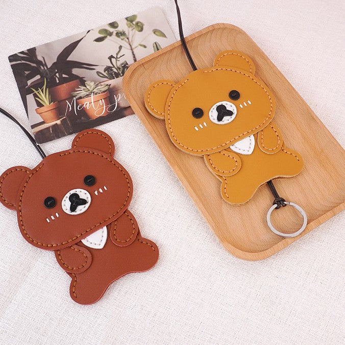 DIY Leather Key Holder Kit for Beginners – Handmade Cowhide Key Case with Video Tutorial & Complete Sewing Set