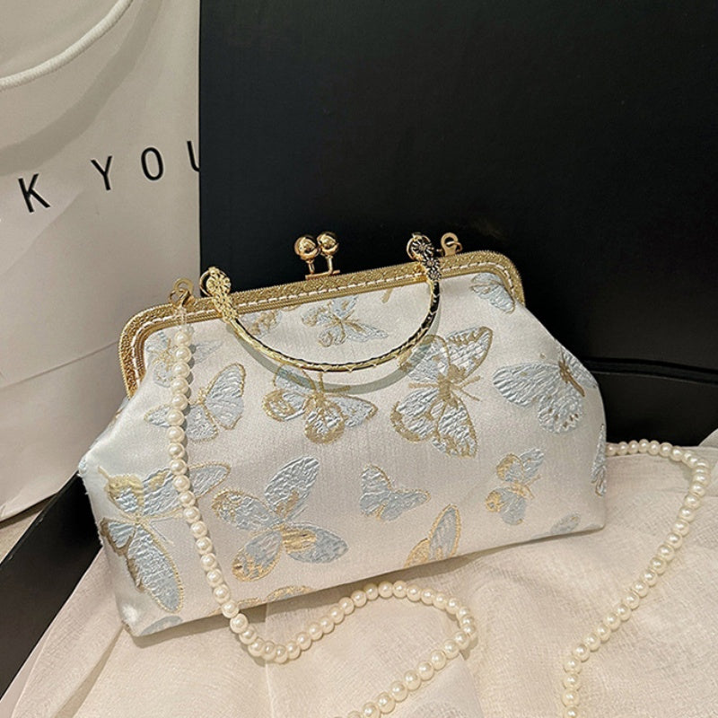 DIY Embroidered Crossbody Bag Kit for Beginners – Handmade Shoulder Handbag Sewing Kit with Pre-Cut Materials & Video Tutorial