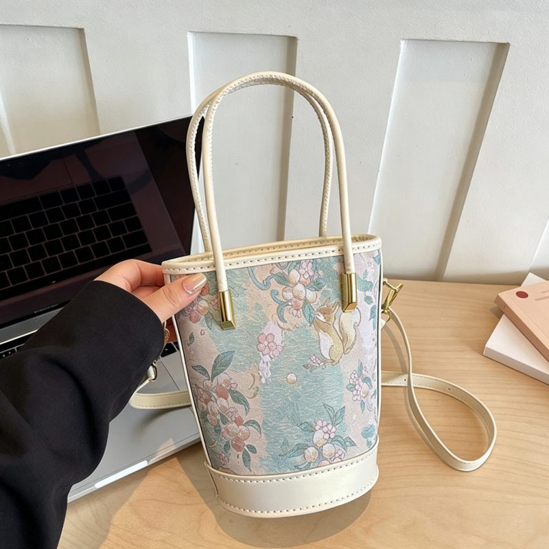 DIY PU Leather Bucket Bag Kit | Handmade Crossbody Shoulder Bag Craft Set for Beginners with Video Tutorial