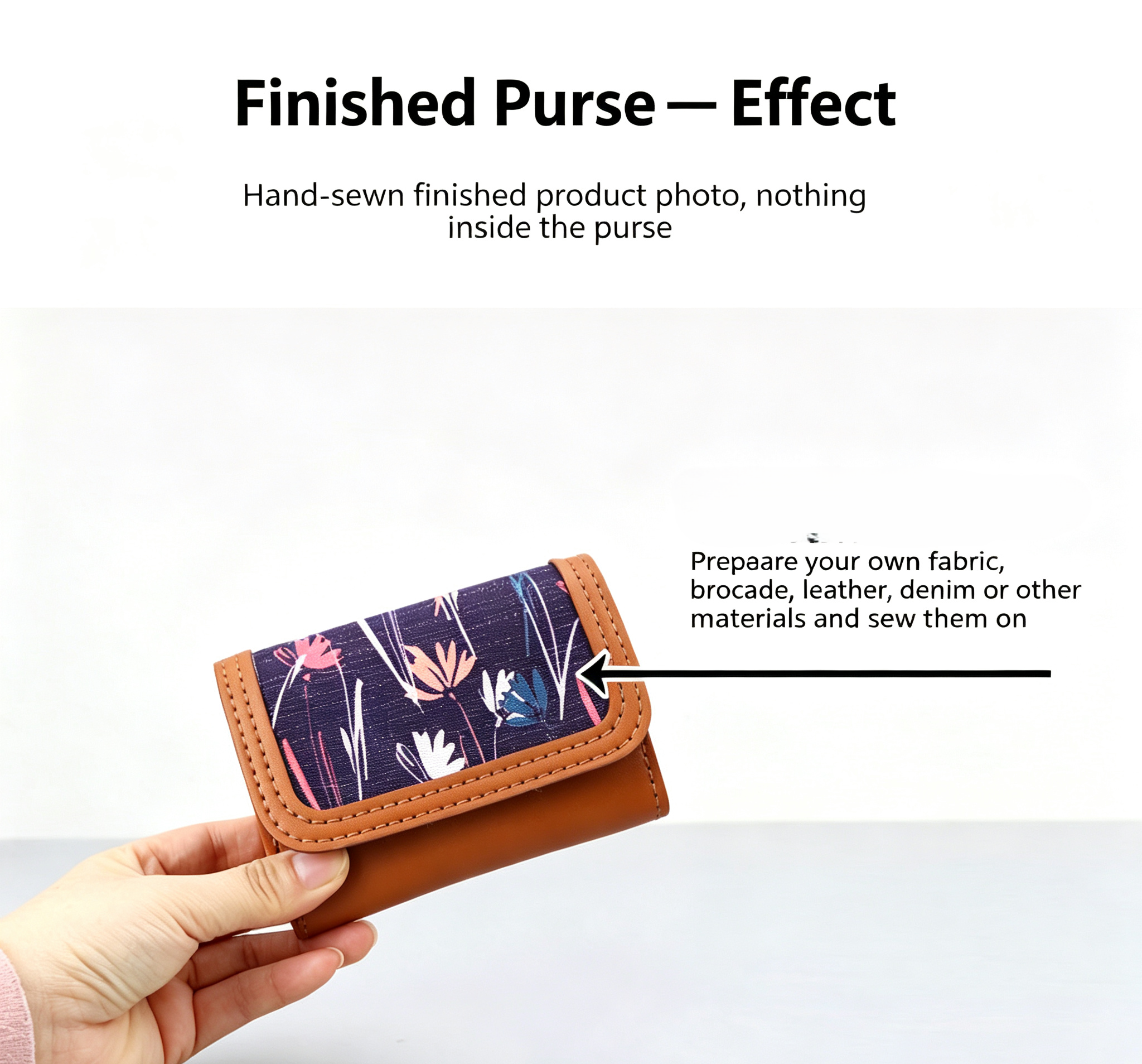 DIY Leather Coin Purse Kit – Handmade Genuine Leather Mini Wallet Craft Set for Beginners with Video Tutorial