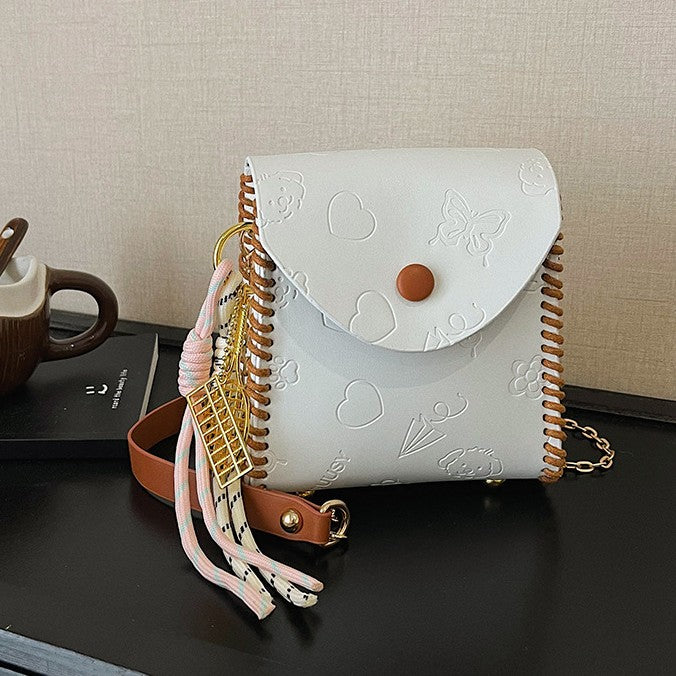 DIY PU Leather Mini Handbag Kit for Beginners – Pre-Cut Sewing Craft Set with Video Tutorial, Cute Crossbody & Shoulder Bag Handmade Kit