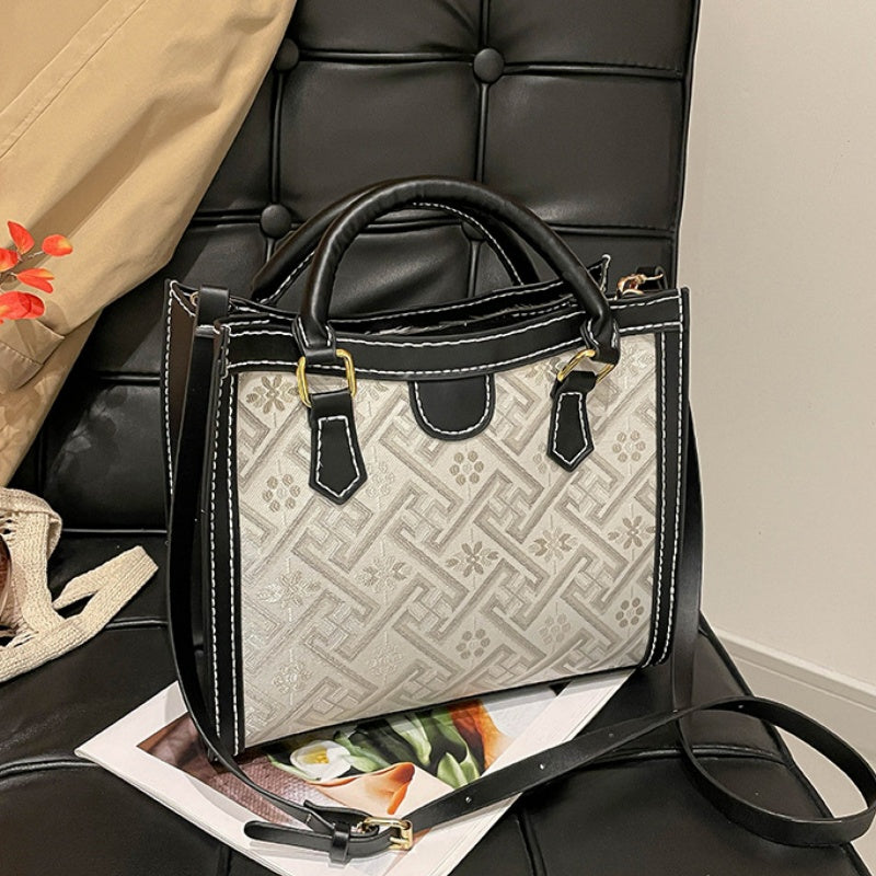 DIY PU Leather Handbag Kit – Beginner-Friendly Handmade Tote Bag Craft Set with Video Tutorial (Shoulder / Crossbody / Hand Carry)