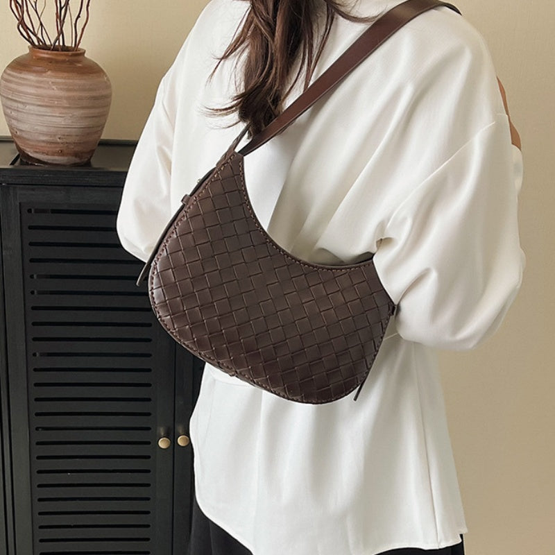 DIY PU Leather Handbag Kit for Beginners – Pre-Cut & Pre-Punched Handbag Sewing Kit with Video Tutorial, Elegant Crossbody Shoulder Bag Craft Set