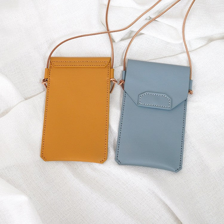 DIY Genuine Leather Phone Bag Kit – Handmade Crossbody Phone Pouch Sewing Kit for Beginners with Video Tutorial