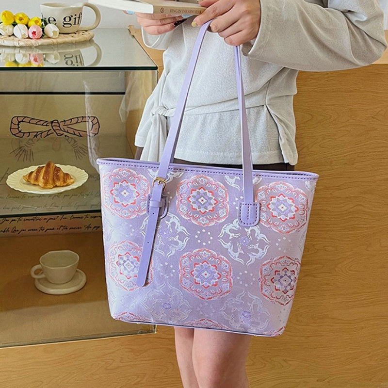 DIY PU Tote Bag Kit – Handmade Large Shoulder Handbag Craft Set for Beginners with Video Tutorial