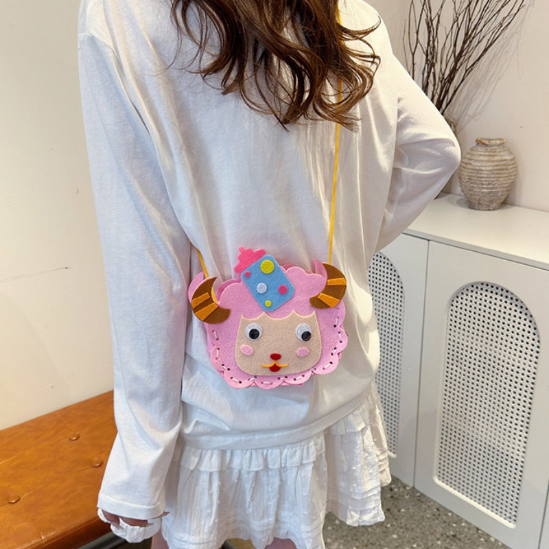 DIY Felt Mini Handbag Kit – Handmade Crossbody & Tote Bag Craft Kit for Beginners with Video Tutorial (24 Styles Available)