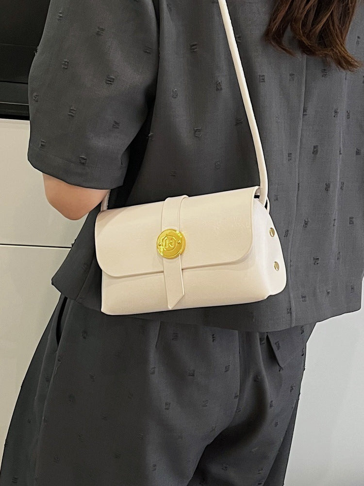 DIY PU Leather Crossbody Bag Kit for Beginners – Pre-Cut Purse Sewing Craft Kit with Video Tutorial, Handmade Shoulder Bag Gift for Women