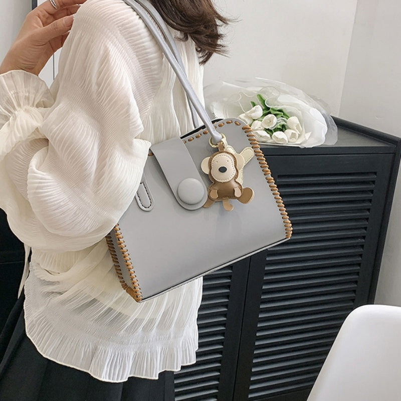 DIY Handcrafted PU Leather Handbag Kit – Beginner Sewing Set with Pre-Cut Materials & Video Tutorial | Crossbody / Shoulder / Top Handle Bag