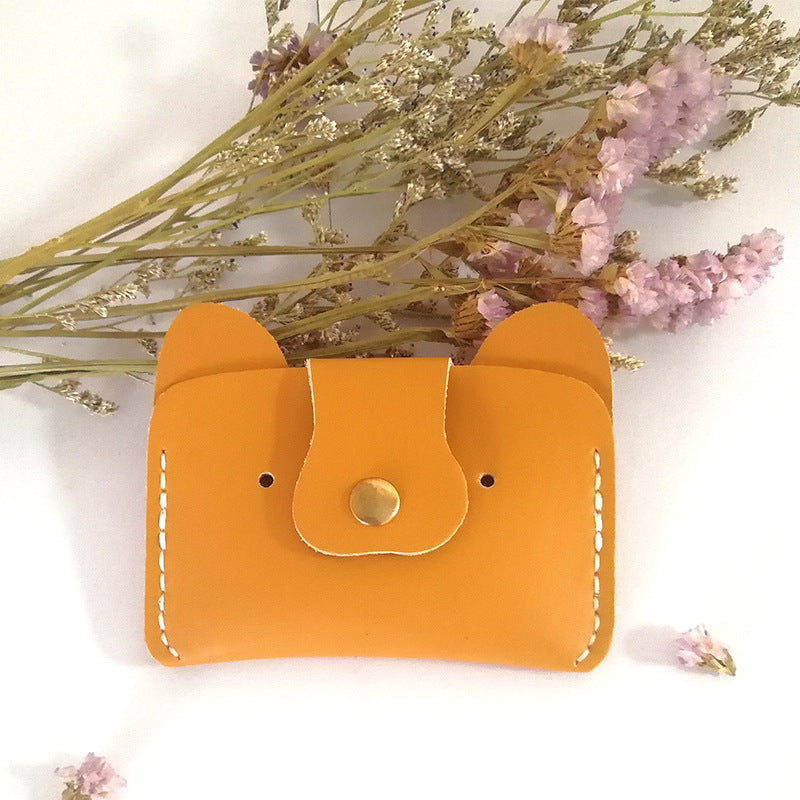 DIY Leather Card Holder Kit for Beginners – Handmade Card Wallet Craft Kit with Video Tutorial & Complete Sewing Set