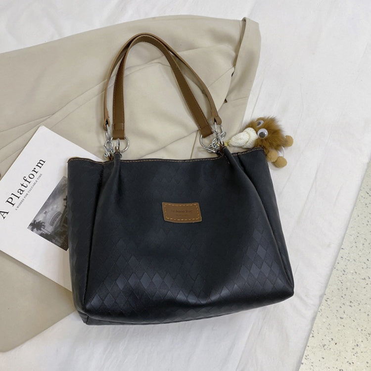 DIY PU Leather Tote Bag Kit for Beginners – Large Capacity Handbag Sewing Kit with Pre-Cut Materials, Video Tutorial & Complete Accessories