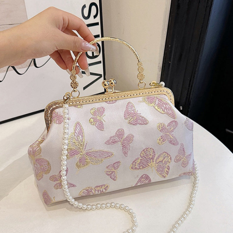 DIY Embroidered Crossbody Bag Kit for Beginners – Handmade Shoulder Handbag Sewing Kit with Pre-Cut Materials & Video Tutorial