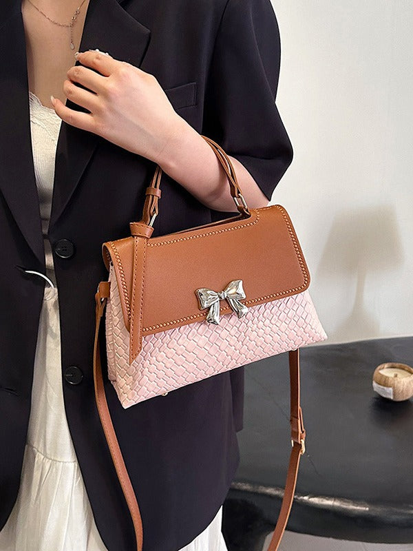 DIY PU Leather Handbag Kit for Beginners – Handmade Shoulder Bag Sewing Set with Video Tutorial, Crossbody Tote Craft Gift