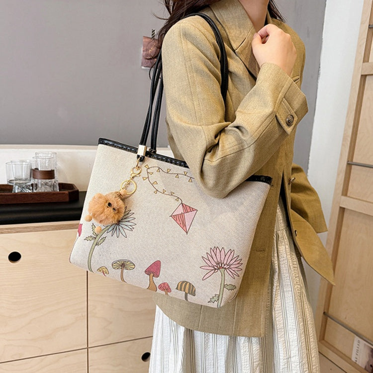 DIY Canvas Tote Bag Kit for Beginners | Handmade Shoulder Handbag Sewing Kit with Video Tutorial