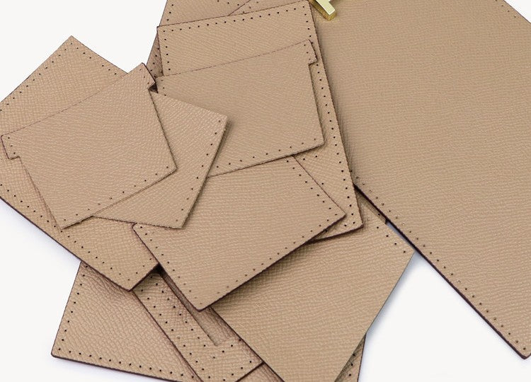 DIY Women's Leather Wallet Kit – Full-Grain Leather Card Holder & Coin Purse Making Kit