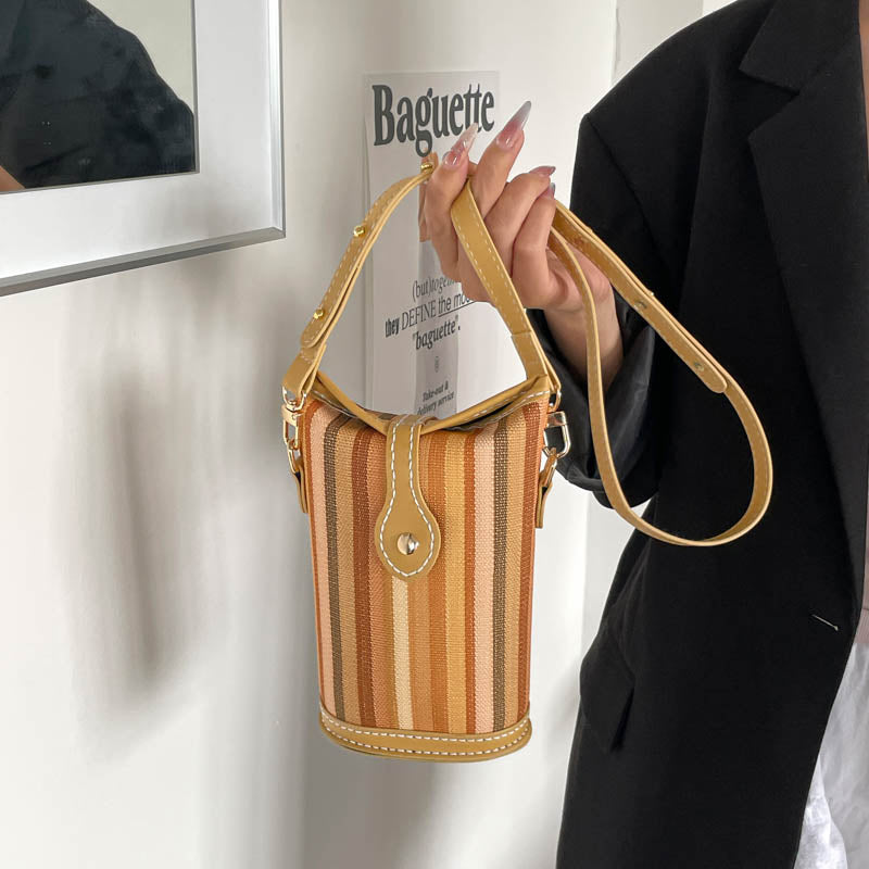 DIY Leather Crossbody Bag Kit for Beginners – Handmade Shoulder Bag Sewing Craft Kit with Pre-Cut PU Leather Pieces & Video Tutorial